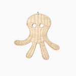 Rotan wanddecoratie Octopus